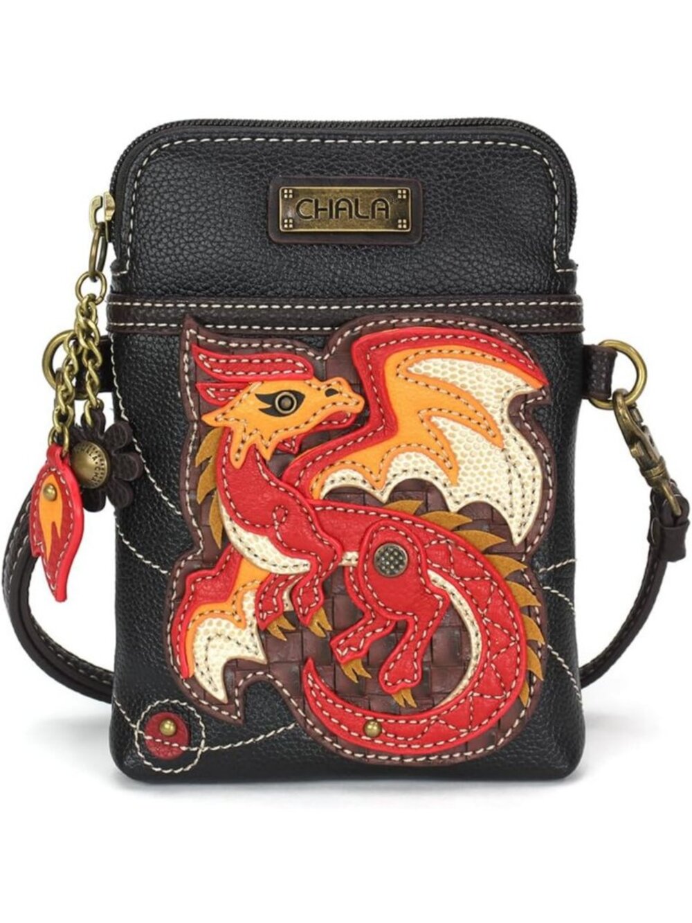 Stylish Multicolor Crossbody Cell Phone Purse - Adjustable Strap, PU Leather